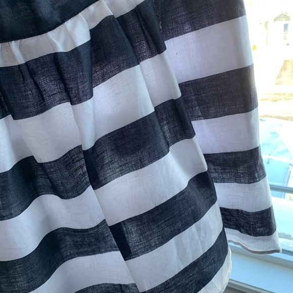 Fit and Flare flirty Sailor Stripe Skirt - Picture 2 of 4